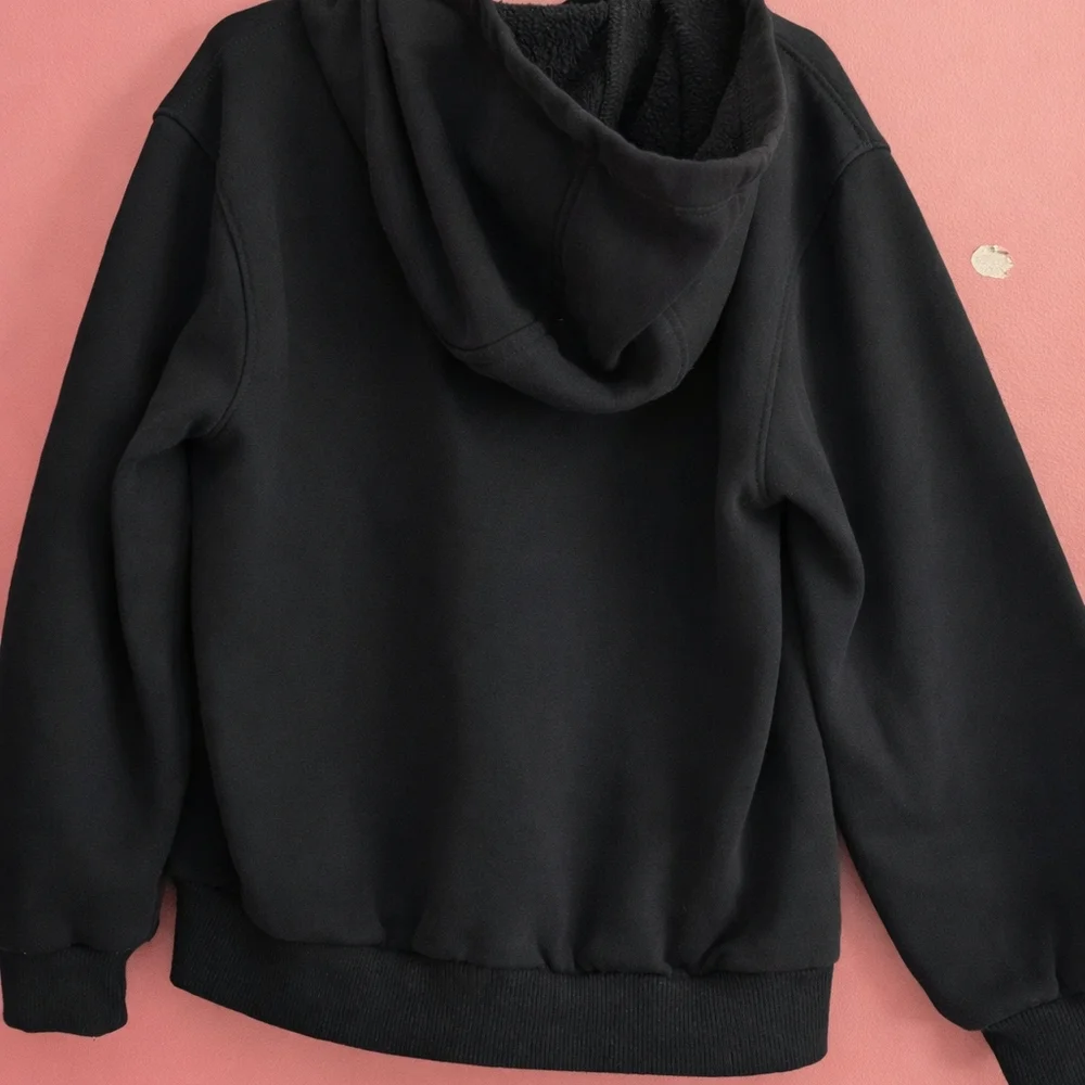 Nike Black Hoodie with White Swoosh Logo